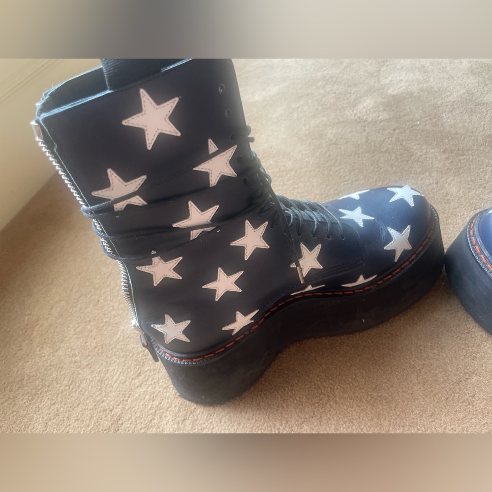 R13 double stack platform star boots. RARE find. Size 37. Worn once. - Picture 5 of 10